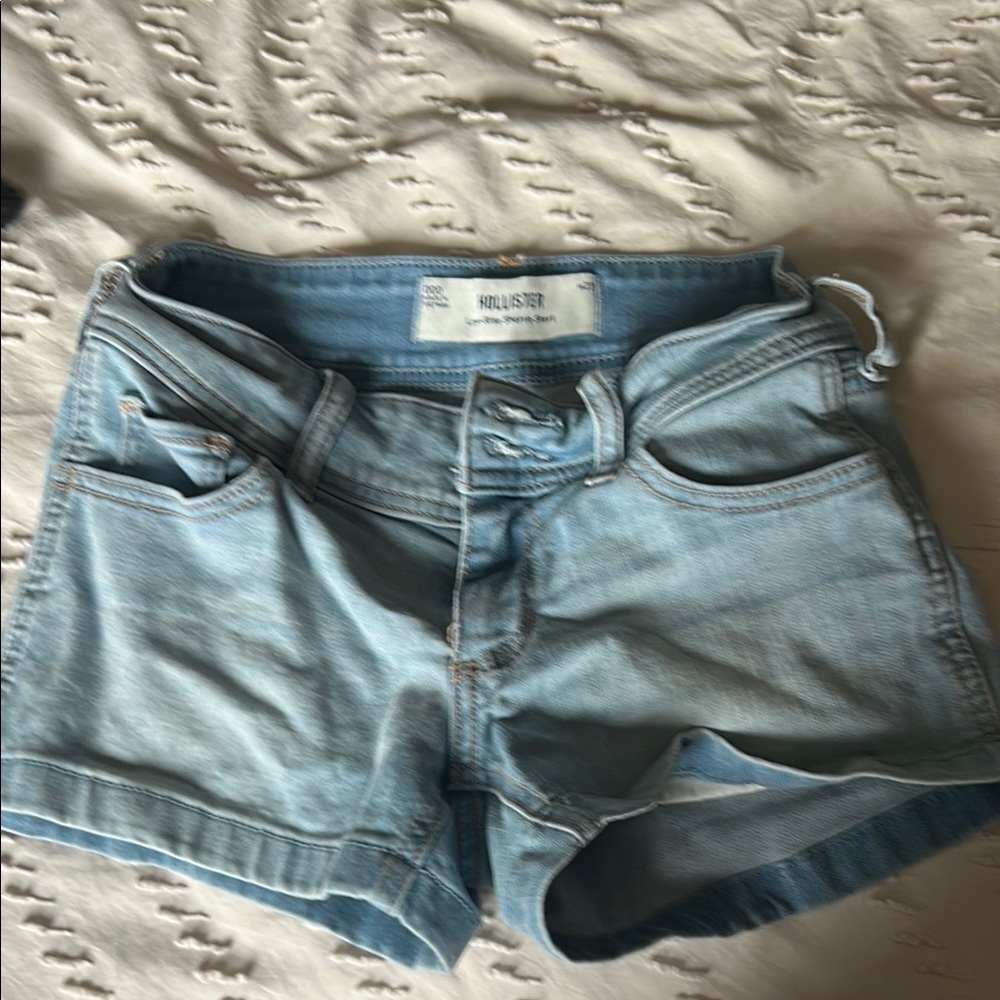 Hollister Women's Sky Blue Jean Shorts